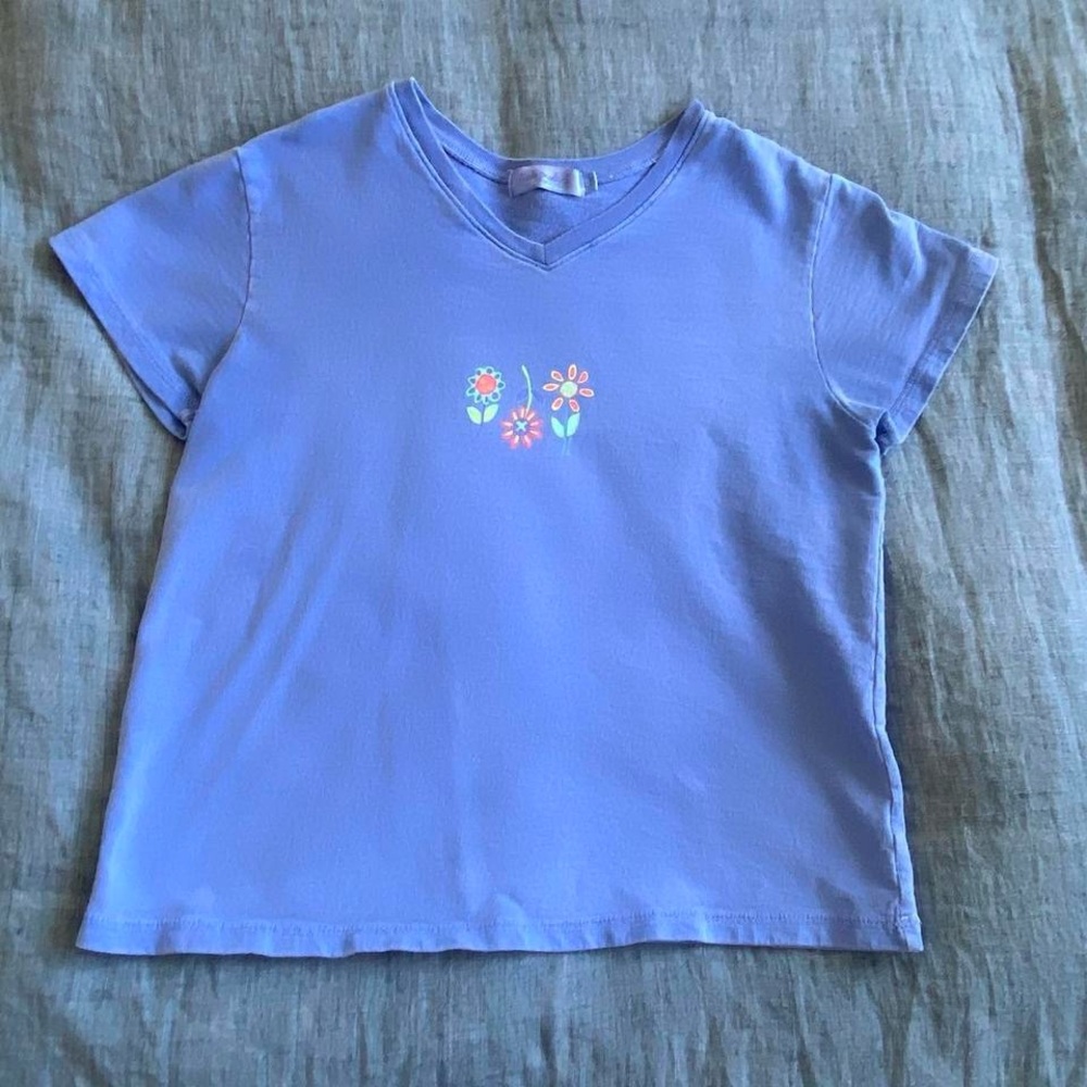 Flower baby tee